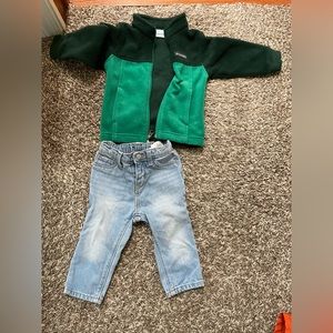 12-18 Months Boy’s outfit, Columbia Fleece, Old Navy